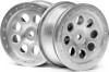 St-8 Wheel Matte Chrome 0Mm Offset2Pcs - Hp103037 - Hpi Racing