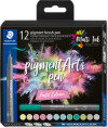 Staedtler - Brush Pen Pigment Pastel 12 Stk