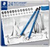 Staedtler - Mars Lumograph Tegneblyanter - 24 Stk
