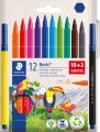 Staedtler - Noris Tusser - Fibre-Tip Pens - 12 Stk