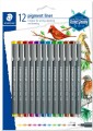 Staedtler - Pigment Liner - 0 5 Mm - Sæt Med 12 Farver