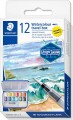 Staedtler - Watercolour - Akvarelfarver Sæt - Metalliske - 12 Farver
