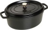 Staub - Cocotte Oval - Sort - 31 Cm 5 5 L
