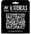 Vallejo - Hobby Stencils - Weathered Paint Skabelon - 1 48