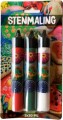 Stenmaling 3 X 30 Ml - Rød-Grøn-Hvid