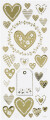Hjerte Klistermærker - Guld