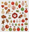 Stickers - Julekugler Og Pynt - Ark 15X16 5 Cm - 1 Ark