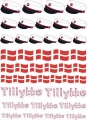 Stickers Med Rød Studenterhue - Tillykke - Scanseason