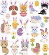 Stickers - Påsketema - Ark 15X16 5 Cm - 1 Ark