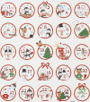 Stickers - Polar Sjov - Kalendertal 1-24 - 15X16 5 Cm - 1 Ark