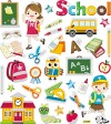 Stickers - Skoleliv - Ark 15X16 5 Cm - 1 Ark