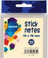 Sticknotes 76 X 76 Mm - 100 Ark - Pastelgul - Centrum