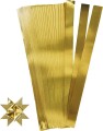 Stjernestrimler - L 45 Cm - Ø 6 5 Cm - B 15 Mm - Guld - 100 Strimler