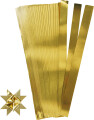 Stjernestrimler - L 73 Cm - Ø 11 5 Cm - B 25 Mm - Guld - 100 Strimler