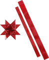 Stjernestrimler - L 86 100 Cm - Ø 11 5 18 5 Cm - B 25 40 Mm - Rød - Rød