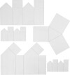 Støbeforme - Huse Og Trekant - H 6-14 5 Cm - Transparent - 5 Stk