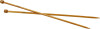 Firkantede Strikkepinde Sæt - Bambus Træ - B 6 Mm - L 35 Cm