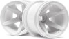 Super Star Mt Wheels Front White22In2Pcs - Hp2100 - Hpi Racing