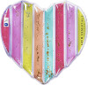 Swim Essentials - Bademadras 150 X 120 Cm Hjerteformet - Colour Rush