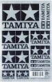 Tamiya Logo Stickers Silver - 67261