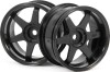 Te37 Wheel 26Mm Black 6Mm Offset - Hp3846 - Hpi Racing