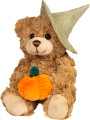 Teddy Hermann - Bamse Med Græskar 20 Cm - Halloween