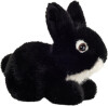 Teddy Hermann - Liggende Kanin Sort 17 Cm