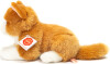 Teddy Hermann - Liggende Kat Rød 20 Cm