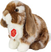 Teddy Hermann - Siddende Kanin Hvid-Mørkebrun 20 Cm