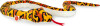 Teddy Hermann - Slange Orange 175 Cm