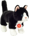 Teddy Hermann - Stående Sort-Hvid Kat 20 Cm