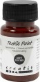 Tekstilmaling - Halvdækkende - Brun - 50 Ml