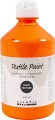 Tekstilmaling - Halvdækkende - Neon Orange - 500 Ml