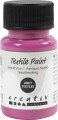 Tekstilmaling - Halvdækkende - Pink - 50 Ml