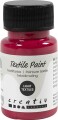 Tekstilmaling - Halvdækkende - Primær Rød - 50 Ml