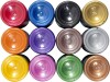 Tekstilmaling - Perlemor - Dækkende - Assorterede Farver - 10X50 Ml