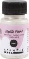 Tekstilmaling - Perlemor - Dækkende - Sølv - 50 Ml