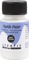 Tekstilmaling Solid - Dækkende - Hvid - 50 Ml