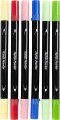 Tekstiltusch - Tykkelse 2 3 3 6 - Assorterede Farver - 6 Stk