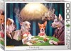 Puslespil Med 1000 Brikker - Hunde Spiller Kort