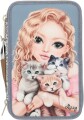 Topmodel - Trippel Penalhus Cat Love - Light Blue And Cream