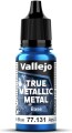 Vallejo 77131 - True Metallic Metal Base - Sapphire Blue 18 Ml