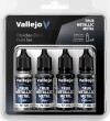 Vallejo 77270 - True Metallic Metal - Obsidian Black Paint 4X18 Ml