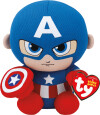Ty Bamse - Beanie Boos - Marvel - Captain America - 20 Cm