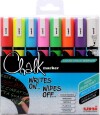 Uni - Chalk Marker - Udviskelige Tussser - 8 Farver