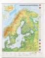 Vægkort Scandinavien 97 X 67 Cm - Naga