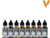 Vallejo - Model Color Maling Sæt - Metallic - 8X17 Ml