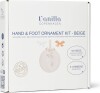 Vanilla Copenhagen - Hånd Og Fodaftryk Ler Ophæng - Beige - Ø11 Cm