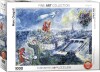 Eurographics Puslespil Med 1000 Brikker - Marc Chagall - Udsigt Over Paris