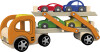 Biltransport Legetøj I Træ Med 4 Træbiler - Viga